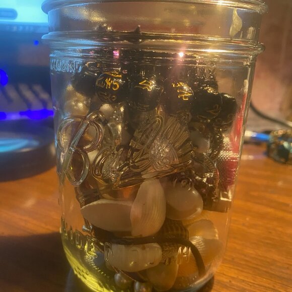 Curated Vintage Jewelry Treasure MASON JAR Lot | Guaranteed STERLING & Signed Pi - Picture 6 of 7